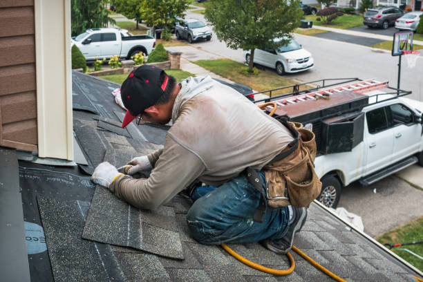 Professional Emergency Roof Repair technician working in Holmdel, NJ